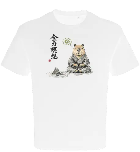 Capybara Zen Meditation Japanische Tuschekunst