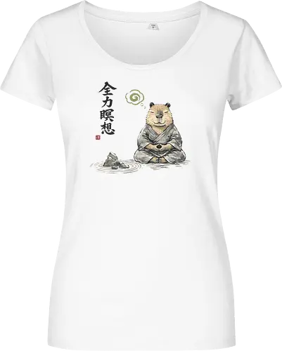 Capybara Zen Meditation Japanische Tuschekunst