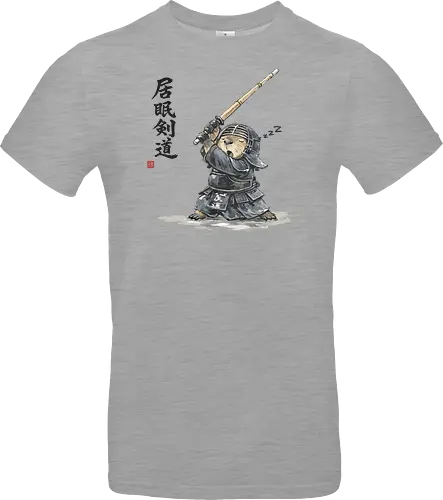 Capybara Kendo Krieger Japanische Tuschekunst