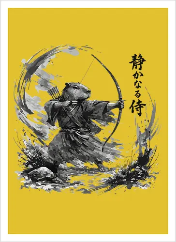 Capybara Bogenschütze Enso Kreis Japanische Kunst