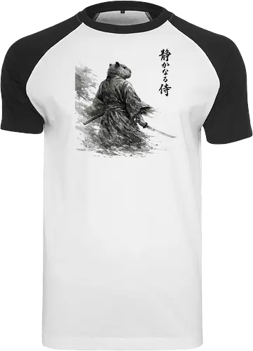 Dunkler Capybara Samurai Japanischer Tuschestil