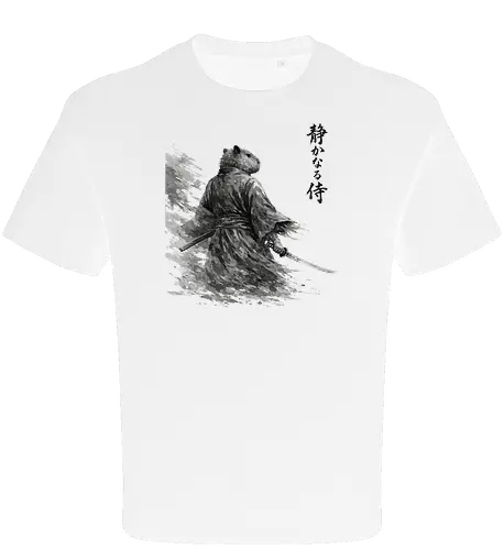 Dunkler Capybara Samurai Japanischer Tuschestil