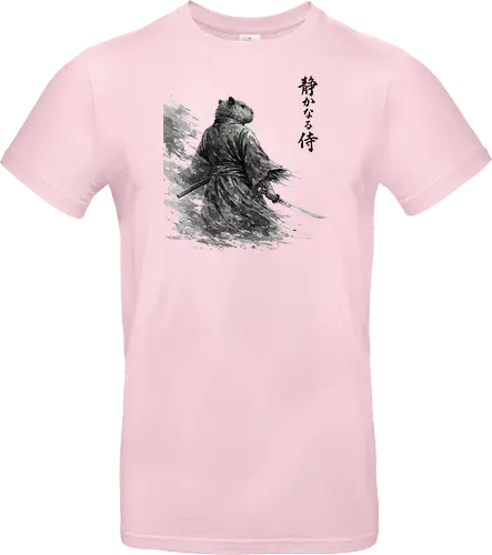 Dunkler Capybara Samurai Japanischer Tuschestil