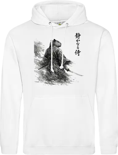 Dunkler Capybara Samurai Japanischer Tuschestil