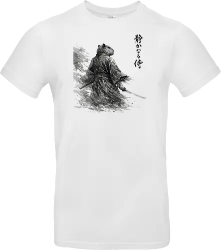 Dunkler Capybara Samurai Japanischer Tuschestil
