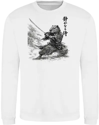 Capybara Samurai Bewegung Dynamische Tuschekunst