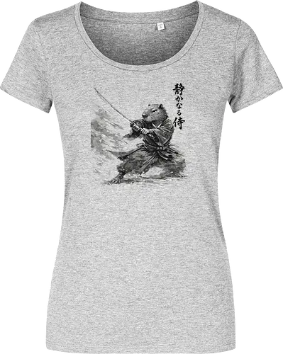 Capybara Samurai Bewegung Dynamische Tuschekunst