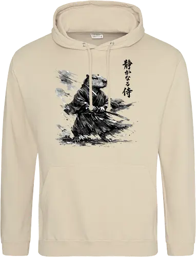 Capybara Samurai Rüstung Japanische Tuschekunst