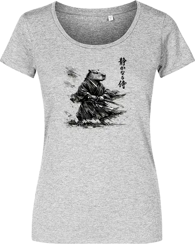 Capybara Samurai Rüstung Japanische Tuschekunst