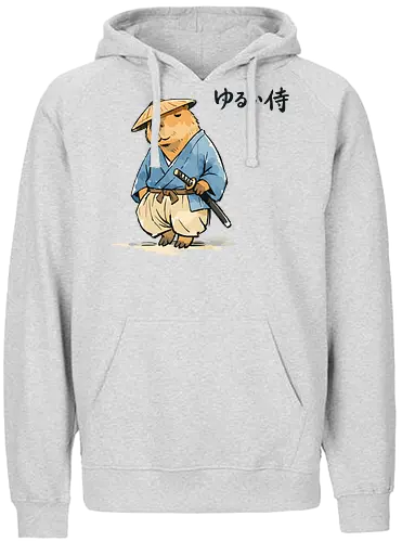 Capybara Zen Mönch Japanische Vintage Tuschekunst - Niedlicher Capybara als Zen-Mönch im japanischen Vintage-Stil, humorvolle Tuschekunst. - Fairtrade Hoodie