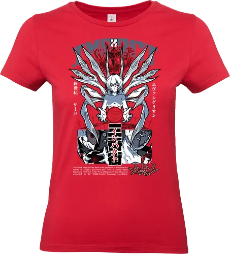 Third Impact - third impact, apocalyptic anime, mecha anime, sci fi anime, end of world, anime scene, manga series, japanese anime, anime art, existential anime, iconic moment, anime aesthetic, deep anime, dramatic scene - Standard T-Shirt (Women)