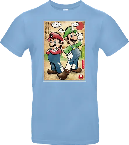 Super Plumber Bros woodblock