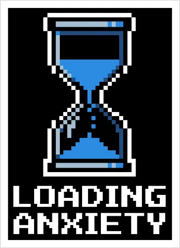 Retro Loading Hourglass - Pixel Art Computer Cursor