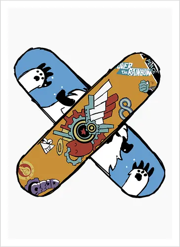 Skaters Reki Kyan- SK8 the Infinity fanart