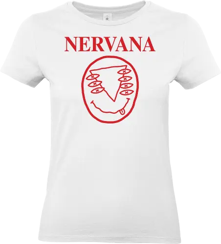 NERVana - neon genesis, evangelion anime, grunge band, nirvana, kurt cobain, nerv, eva unit 01, shinji ikari, 90's anime, mecha anime, Rei Ayanami - Standard T-Shirt (Women)