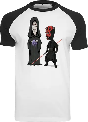 Stupid Darkside - darkside, vader, beavis, cornholio, 90's cartoons, villains, sci-fi movie, 70's movies, lightsabers, darth, sith - Raglan T-Shirt