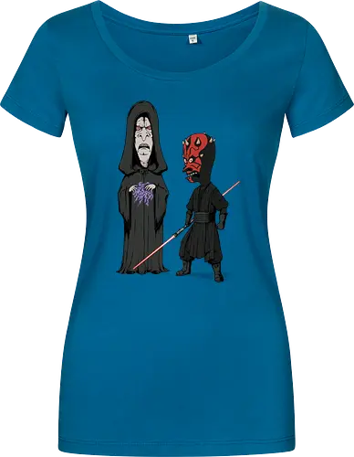 Stupid Darkside - darkside, vader, beavis, cornholio, 90's cartoons, villains, sci-fi movie, 70's movies, lightsabers, darth, sith - Women T-Shirt
