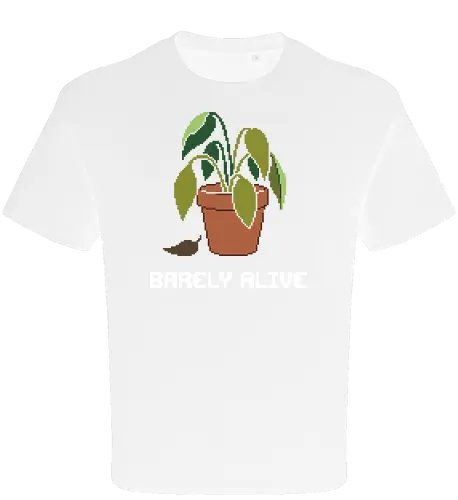 Sad Wilting Houseplant - Funny Plant Killer Pixel Art