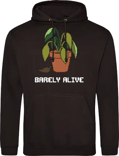 Sad Wilting Houseplant - Funny Plant Killer Pixel Art