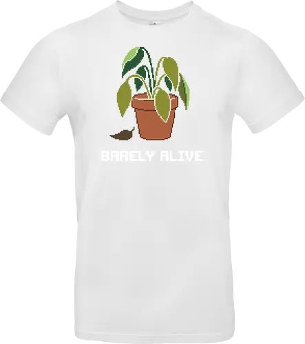 Sad Wilting Houseplant - Funny Plant Killer Pixel Art