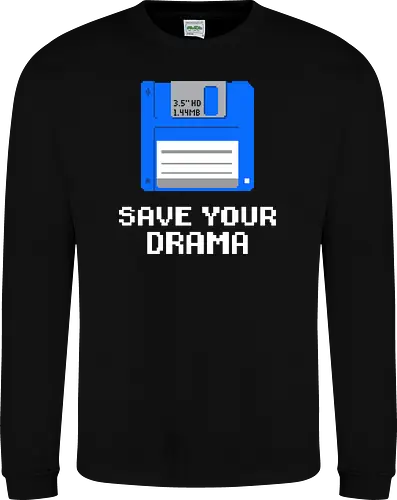 Retro Blue Floppy Disk - 90s Vintage Tech Pixel Art