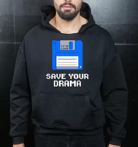 Retro Blue Floppy Disk - 90s Vintage Tech Pixel Art