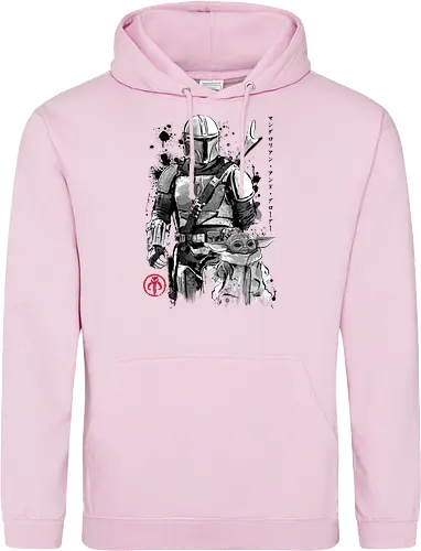 The bounty hunter and the child sumi e - series, television, bounty hunter, Bounty Hunter, japanese art, japan, sumi e - Standard Hoodie
