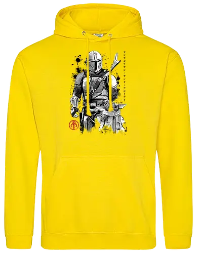 The bounty hunter and the child sumi e - series, television, bounty hunter, Bounty Hunter, japanese art, japan, sumi e - Standard Hoodie