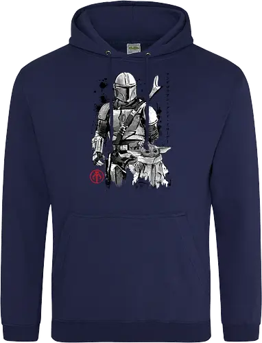 The bounty hunter and the child sumi e - series, television, bounty hunter, Bounty Hunter, japanese art, japan, sumi e - Standard Hoodie