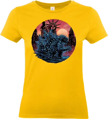 Rise of the Radioactive Beast - Movie, film, character, giant, monster, creature - Standard T-Shirt (Women)