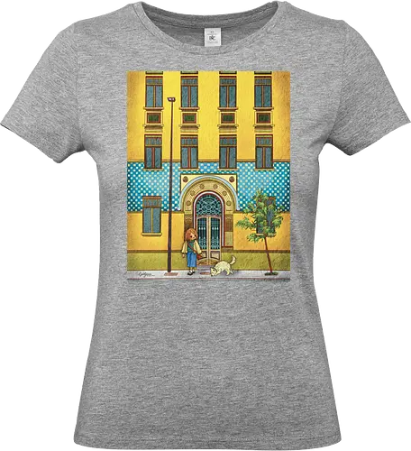 Stroll with Dog - Standard T-Shirt (Women)