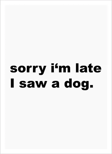 DOG SORRY