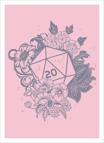 D20 Linocut