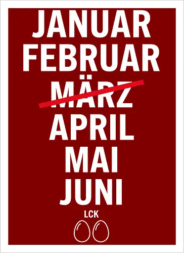 MRZ LCK EIER Kalender