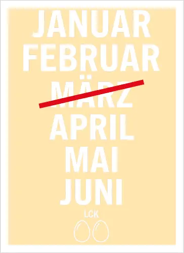 MRZ LCK EIER Kalender