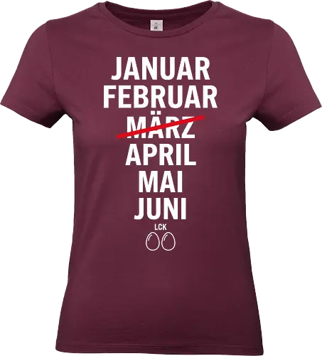 MRZ LCK EIER Kalender - Standard T-Shirt (Women)