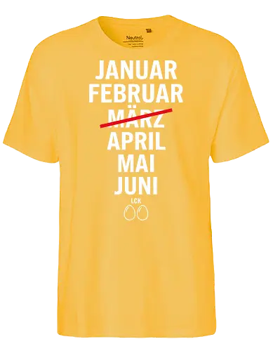 MRZ LCK EIER Kalender - Fairtrade T-Shirt