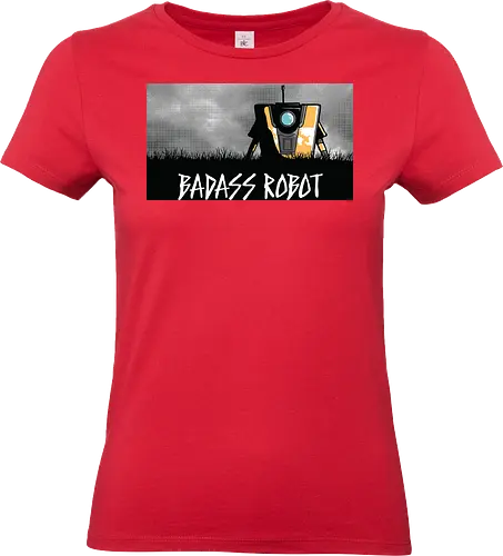 Badass Roboter - Claptrap Gaming - Claptrap Kunst, Gaming, Badass Roboter, Planet Pandora, Geek Kleidung, Gamer T-Shirt, Gearbox Software, Nerd Humor, minimalistischer Streetwear, Geek Geschenk, Claptrap Shirt, Looter Shooter, minimalistische Spiel Kunst, charismatischer Roboter, Gamer Kultur - Standard T-Shirt (Women)