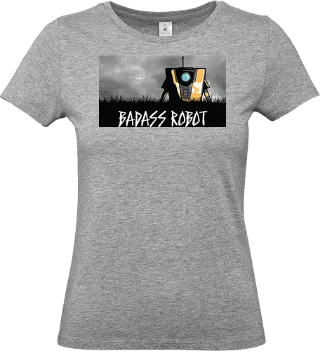 Badass Roboter - Claptrap Gaming - Claptrap Kunst, Gaming, Badass Roboter, Planet Pandora, Geek Kleidung, Gamer T-Shirt, Gearbox Software, Nerd Humor, minimalistischer Streetwear, Geek Geschenk, Claptrap Shirt, Looter Shooter, minimalistische Spiel Kunst, charismatischer Roboter, Gamer Kultur - Standard T-Shirt (Women)