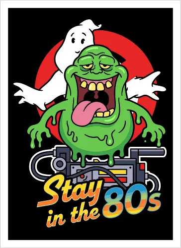 Stay in the 80's: Slimer Retro Vibes