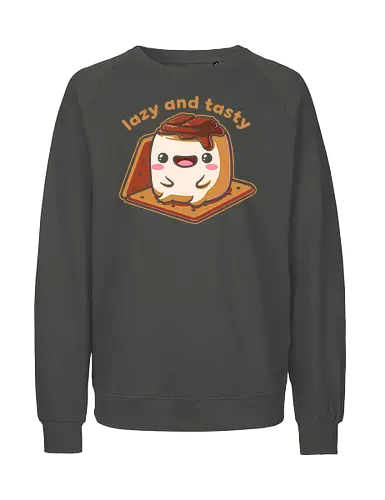 Cute Smore Tasty - smore, autumn, winter, bonfire, chocolate, marshmallow, nature, camping, adventure, comfy, food, sleep, tired, lazy, Sweet, Cute, Fun, Funny - Fairtrade Sweatshirt