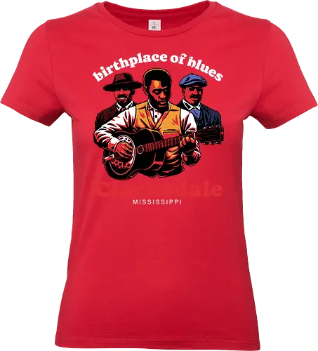 Horror Vampires Blues - Gothic Horror, Horror, Vampires, Vampire, Horror Movie, Horror Movies, Orphan Black, Blues Rock, Blues, Paranormal, Party, Guitarist, Guitar, Guitar Solo, Music, Musical, Musician, Music Lover, Historical, History, Album Cover, Album - Standard T-Shirt (Women)