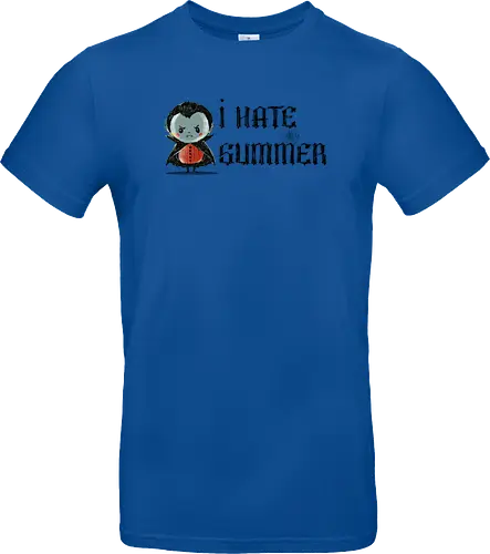 I hate summer - vampire, cute, summer, summertime, anti summer, kawai, funny - Standard T-Shirt