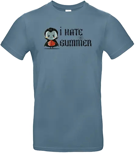 I hate summer - vampire, cute, summer, summertime, anti summer, kawai, funny - Standard T-Shirt