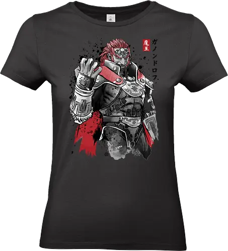 The evil king sumi e - video games, gamer, gaming, sumi e, retro, cute, japanese art, Princess - Standard T-Shirt (Women)