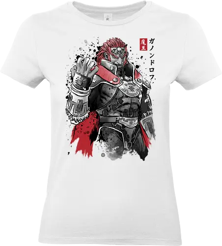 The evil king sumi e - video games, gamer, gaming, sumi e, retro, cute, japanese art, Princess - Standard T-Shirt (Women)