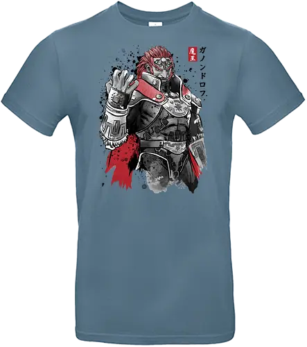The evil king sumi e - video games, gamer, gaming, sumi e, retro, cute, japanese art, Princess - Standard T-Shirt