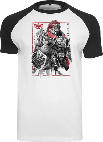 The hero and the evil sumi e