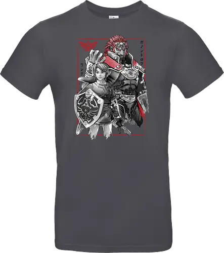 The hero and the evil sumi e