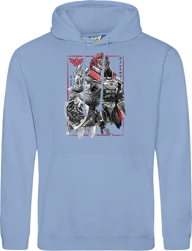 The hero and the evil sumi e